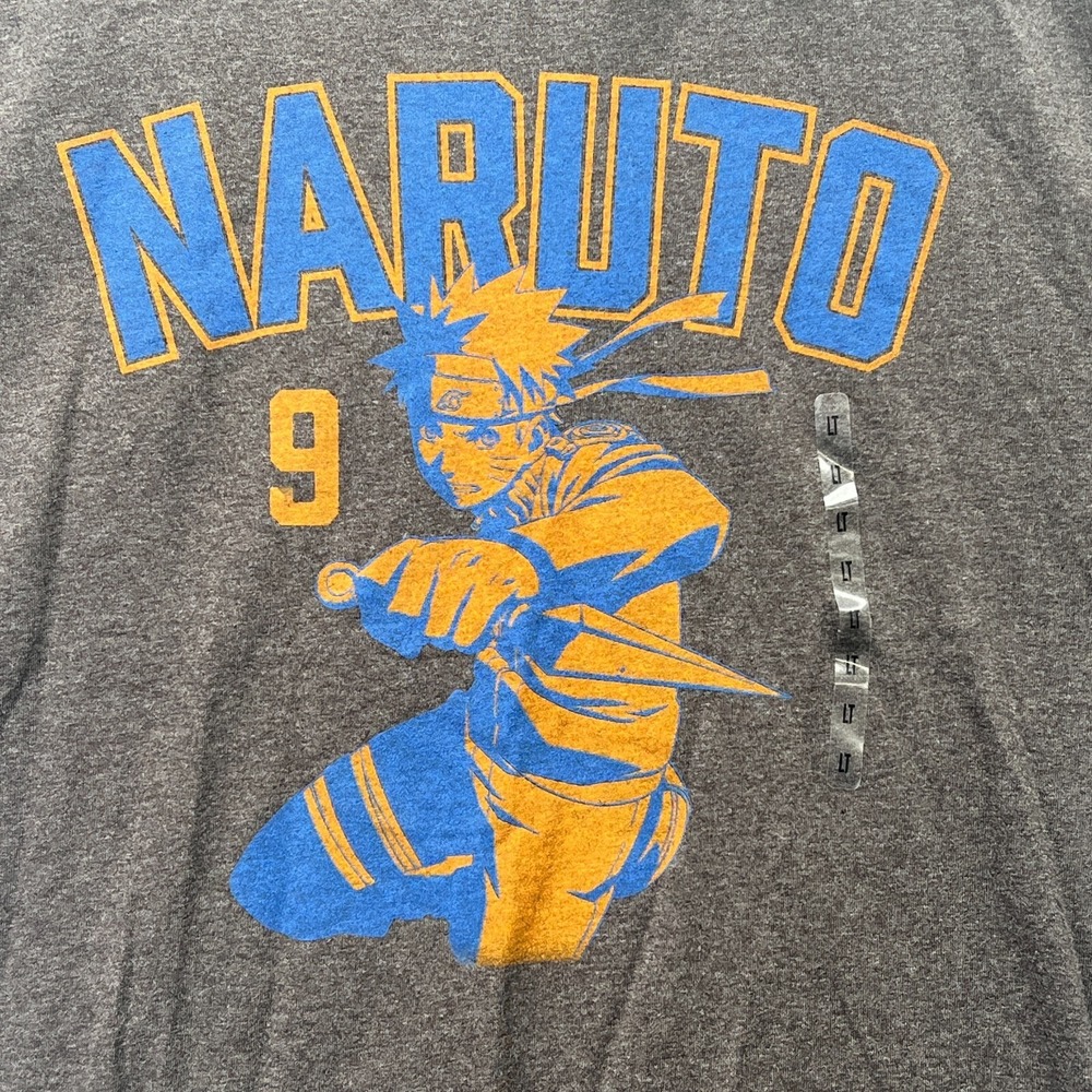 Naruto Mens' Naruto 9 Anime Big and Tall Graphic Print T-Shirt Shippuden Collect - Picture 2 of 6